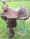 Used/vintage16 Buford Western Show / Pleasure Saddle With Silver Lacing, Conchos