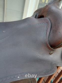 Used western horse saddle leather 16