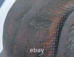 Used western horse saddle leather 16