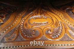 VERY NICE 16 Santa Fe Jim Sands Roping Saddle Brown, Western Tack (06RIE26EB)