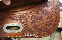 VERY NICE 16 Santa Fe Jim Sands Roping Saddle Brown, Western Tack (06RIE26EB)