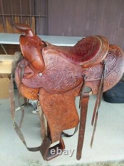 VINTAGE CUSTOM MADE HORSE SADDLE CIRCA 1970'S, western collectables, horse tack