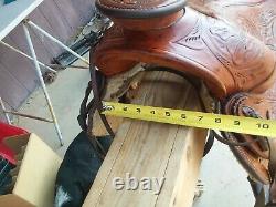 VINTAGE CUSTOM MADE HORSE SADDLE CIRCA 1970'S, western collectables, horse tack