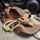 Vintage Western Big Horn Leather Horse Saddle Seat Withstraps