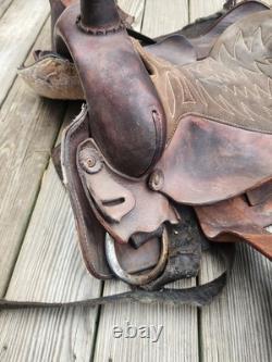 VTG 18 Action Co. RIDING, TRAIL, Roping HORSE Saddle, Texas
