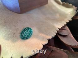 VTG Pugsley Brasil Salesman Sample Leather Saddle w Wood Stand Very good 9