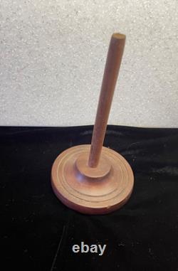 VTG Pugsley Brasil Salesman Sample Leather Saddle w Wood Stand Very good 9