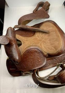 VTG Simco #3140 Leather Western Trail Horse Saddle 15