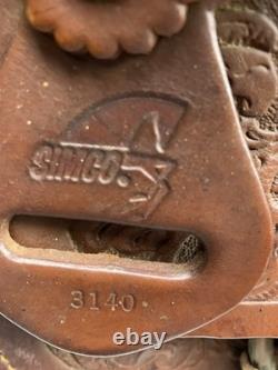 VTG Simco #3140 Leather Western Trail Horse Saddle 15