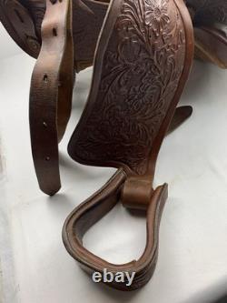 VTG Simco #3140 Leather Western Trail Horse Saddle 15