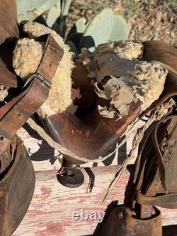 VTG-Youth/Kid-17.10.6-Western Ranch Saddle Horse Barrel-Nickel Studs/Tapadero