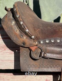 VTG-Youth/Kid-17.10.6-Western Ranch Saddle Horse Barrel-Nickel Studs/Tapadero