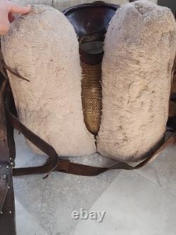 VTG Youth Kids 14-15 Western Tooled Leather Ranch Riding Saddle Horse Pony