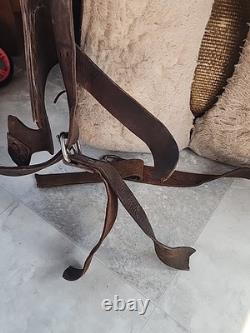 VTG Youth Kids 14-15 Western Tooled Leather Ranch Riding Saddle Horse Pony