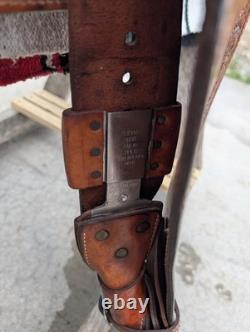 Very Nice Circle Y Equitation Western Saddle With Beautiful Tooling