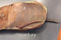 Very Rare Saddle Bags Maker Marked A. W. Brill Austin, Texas Leather Cowboy Bags