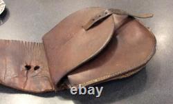 Very Rare Saddle Bags Maker Marked A. W. Brill Austin, Texas Leather Cowboy Bags
