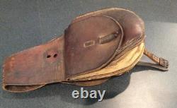Very Rare Saddle Bags Maker Marked A. W. Brill Austin, Texas Leather Cowboy Bags