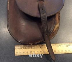 Very Rare Saddle Bags Maker Marked A. W. Brill Austin, Texas Leather Cowboy Bags