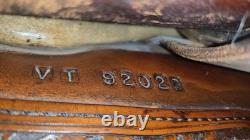 Victor Custom Tack Solid Sterling Silver + 12k Gold 16 FQHB Western Show Saddle