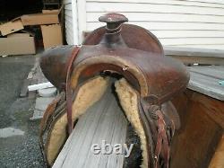 Vintage 13 Used Hamley Western Ranch Saddle