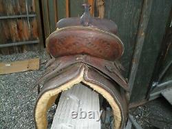 Vintage 13 Used Hamley Western Ranch Saddle