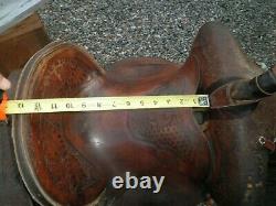 Vintage 13 Used Hamley Western Ranch Saddle