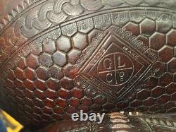 Vintage 14.5 George Lawrence Saddle Company Western Saddle
