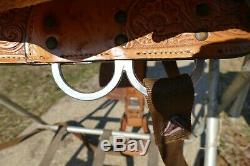 Vintage 14'' Circle Y Silver Equitation Western Show Saddle SQHB, Excellent cond