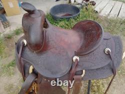 Vintage 14 Cowboy Collectable, Powder River Brand Western pleasure/Trail saddle