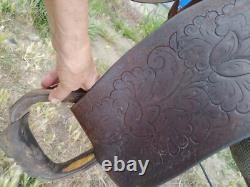 Vintage 14 Cowboy Collectable, Powder River Brand Western pleasure/Trail saddle