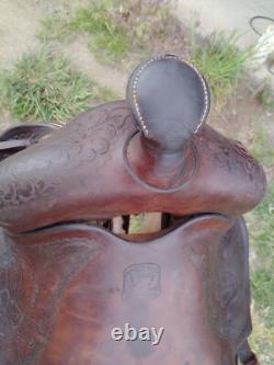 Vintage 14 Cowboy Collectable, Powder River Brand Western pleasure/Trail saddle