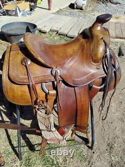 Vintage 14 Cowboy Collectable Western pleasure/Trail saddle, J. C. Higgins Maker