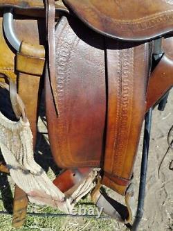 Vintage 14 Cowboy Collectable Western pleasure/Trail saddle, J. C. Higgins Maker