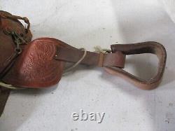 Vintage 14 Tooled Leather Western Trail / Pleasure Saddle
