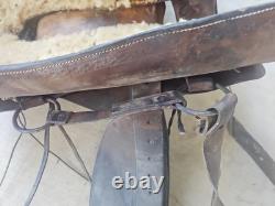 Vintage 15 Brown Leather Western Horse Saddle Roping Saddle # 3920