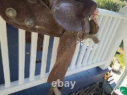 Vintage 15 Easy Rider z1033 Saddle Equestrian Horseback Western Rodeo Horse