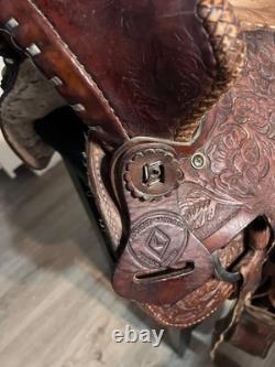 Vintage 15 Inch Western Show Saddle