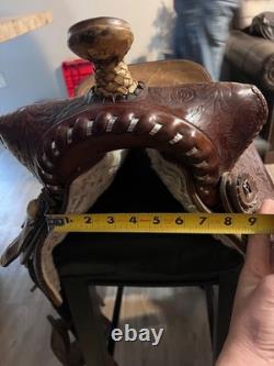 Vintage 15 Inch Western Show Saddle