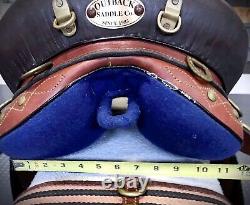 Vintage 15 Outback Western Brown Leather Saddle In Good Used Condition