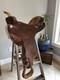Vintage 15? Western Saddle Tooled Leather Full Quarter Horse Bars Trail Ranch
