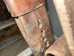 Vintage 15? Western Saddle Tooled Leather Full Quarter Horse Bars Trail Ranch