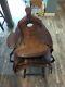 Vintage 15 Tooled Western Trail Or Pleasure Saddle