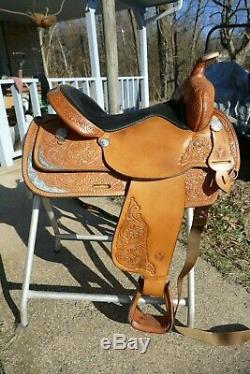 Vintage 16'' Circle Y Silver Equitation Western Show Saddle SQHB, Excellent cond