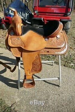 Vintage 16'' Circle Y Silver Equitation Western Show Saddle SQHB, Excellent cond