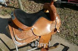 Vintage 16'' Circle Y Silver Equitation Western Show Saddle SQHB, Excellent cond