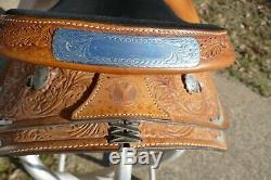 Vintage 16'' Circle Y Silver Equitation Western Show Saddle SQHB, Excellent cond