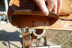 Vintage 16'' Circle Y Silver Equitation Western Show Saddle SQHB, Excellent cond