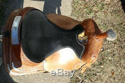 Vintage 16'' Circle Y Silver Equitation Western Show Saddle SQHB, Excellent cond