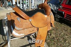 Vintage 16'' Circle Y Silver Equitation Western Show Saddle SQHB, Excellent cond